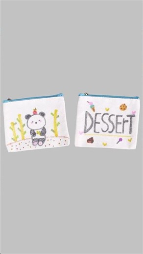 [펠트친구] 블루 패브릭 동전지갑 꾸미기 #꾸미기 #diy #파우치만들기 #파우치 #쉽게만들기 #색칠놀이 #handmade #만들기 #소품만들기 #미술놀이 #자수 #바느질