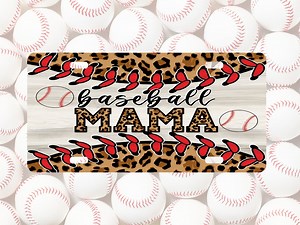 Baseball Mom - License Plate Sublimation Transfer Heat Transfer - Car Tag - Baseball - Leopard - License Plates, Instant Download, Digital - Etsy Canada