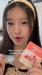 How to EASILY put in coloured contact lenses #colourecontactlenses #howto #tutorial #contactlenses