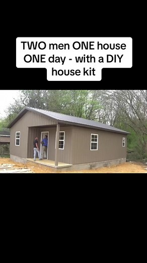 TWO men ONE house ONE day - with a DIY house kit