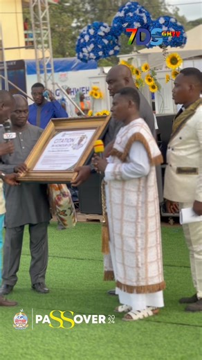 Apostle Okoh Agyemang honored Fmr. CDS of the Republic of Ghana, Vice Admiral Seth Amoama, at the 2024 edition of Living Yahweh’s Passover and Charity Show. #livingyahweh7thdaysabbathassemblies #PASSOVER24 #7dsghtv #livingyahwehpassover2024 #CAMPAIGNFORMESSIAH #LivingYahweh7thDaySabbathAssemblies #CAMPAIGEFORMESSIAH | Apostle Okoh Agyemang