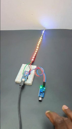 diy Arduino vu meter #arduino #led