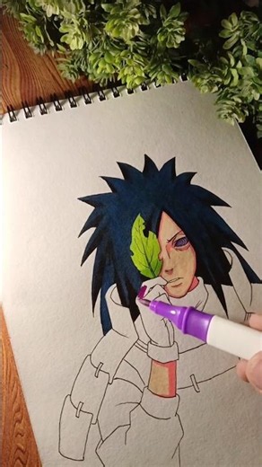 Drawing madara uchiha🔥|#art #naruto #shorts
