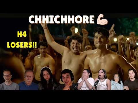 "I DID NOT SEE THAT COMING!!!" Foreigners react to CHHICHHORE | Reaction Compilation Part-1