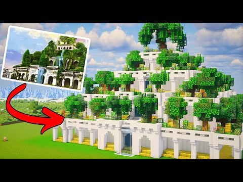 I Built The Hanging Gardens of BABYLON In Minecraft!