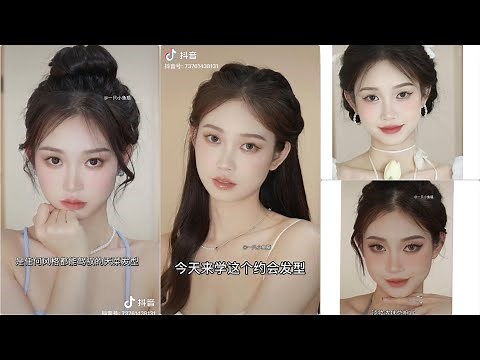 Những kiểu tóc tiểu thư dễ làm của các tỷ tỷ Tiktok Trung Quốc