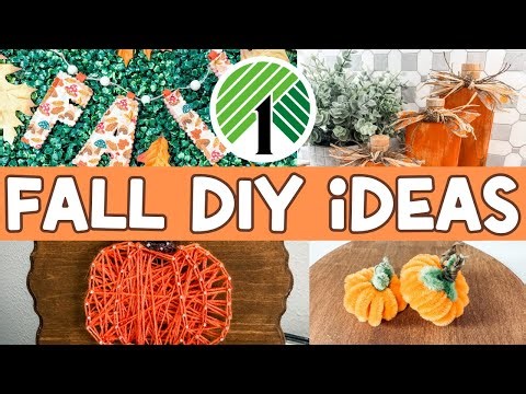Fall DIYs You Won’t Believe Are From Dollar Tree! Easy diys to transform your home(no skills needed)