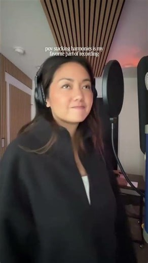 his part is so fun… stackin’ stackin’ layers of vocals and tryna figure out what harmonies work 🎶