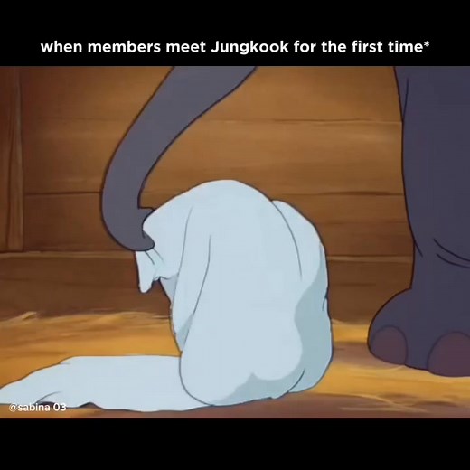 This is so adorable! 🥹🤧 baby ggukie first day with bangtan🐰❤️‍🩹 | Jeon Tae