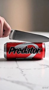 Satisfying ASMR Cutting Predator Energy Can 🔪🥤