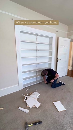 Sharing the process of finding and salvaging the pocket door system in our 1909 home