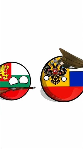 Bulgaria, you will never betray me, will you? (not mine) #countryballs #Russia #Bulgaria
