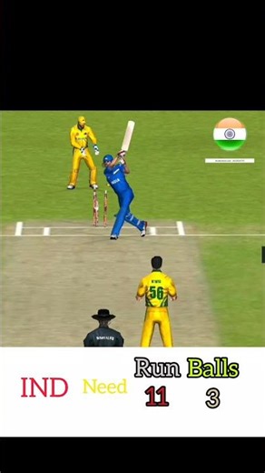 IND vs AUS Last Over Thriller 17 Runs Chase | Last Ball SIX India Won by 1 Run 🇮🇳#cricket #shorts