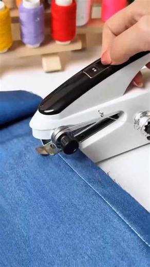 🧵Meet the Mini Handheld Electric Sewing Machine —Your perfect helper for quick fixes and creative projects! 🪡 ⚙️ Dual Speed Control — Easy for beginners & pros ✂️ Built-in Thread Cutter — Clean and fast trimming 🧵 Works on Various Fabrics — Cotton, denim, silk & more 🔋 Battery or Plug-in Power — Use it anywhere! 🏠 Compact & Portable — Ideal for home or travel | Gotysles hair