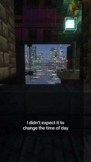 Trying shaders on my #minecraft skyline build