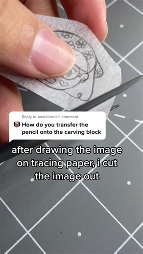 How to Transfer Pencil Drawings onto Rubber Block for Stamp Carving