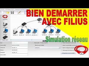 Simulation réseau Filius - Tuto débutant