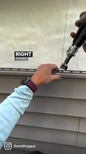 I’ve shown a nail slot punch before in another video quite a long time ago. This is a tool I haven’t seen many siding installers use. This is what it was designed for. Many local installers tell me they just angle the nail or staple. If you’ve ever tried that, then you’ll know that the angled nail head can show through in the next course of siding as one part of the nail head sits too proud. Also, if you get too close to the edge of the nailing slot while angling nails, you run the risk of “trap