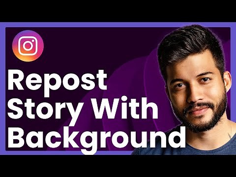How To Repost Instagram Story With Background (Easy Tutorial)