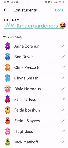 ClassDojo: Creative Names for Kindergarten Teachers