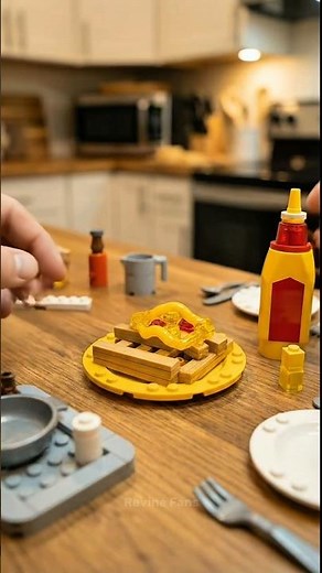 This LEGO Fries Cooking Stop Motion Is So Satisfying You Can’t Stop Watching 🤯🍟 | LEGO ASMR
