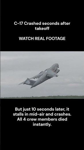 Caught on Camera: C-17 Military Plane Crash Explained