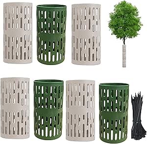 8 Pack Tree Trunk Protector, Bark Guard Breathable for Wildlife Protection, Expandable Wraps to Protect Heavy Duty Deer