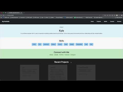 Portfolio Flask App with PostgreSQL Overview