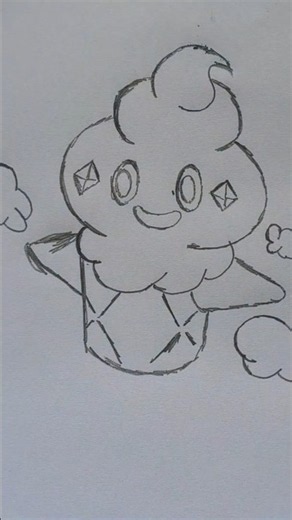 Como desenhar o Pokémon Vanillite da 5ª Geração! #Pokemon #Vanillite #ComoDesenhar #Desenho #Shorts