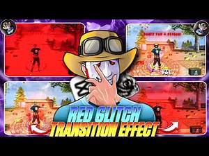 Viral 🪽 Red glitch effect 🤯 editing tutorial like @bonex4_ff || Bonex ff editing tutorial 