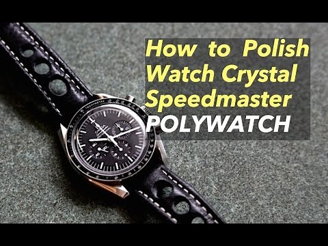 How to Polish Omega Speedmaster Seamaster Vintage Hesalite Crystal Repair DIY Polywatch Moon watch