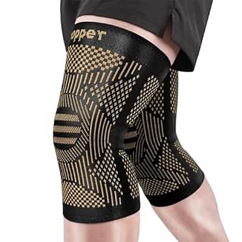 Copper Knee Braces for Knee Pain for Men Women(2pack)-Knee Sleeves for Arthritis Pain and Support-Copper Knee Support for Running,Working Out,Meniscus Tear,Arthritis and Joint Recovery(2X-Large)