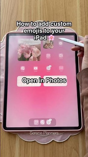 How to add custom emojis to your iPad 🌸 #ipad #ipadtips #planwithme