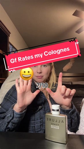 Girlfriend silently rates my colognes #fragrancetok #fragrance #cologne #gf #rate