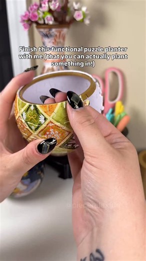 So adorable for a little succulent! #piecerelax #puzzlelover #asmrsounds #puzzleplanter #puzzletime #jigsawpuzzle #piecerelaxpuzzles #uniquepuzzles #puzzleasmr #3dpuzzle | PieceRelaxFun