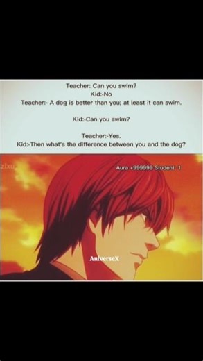 This is why you don't mess with the top student. #deathnote #lightyagami #llawliet