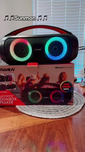 Illuminate Your Space with Sunmo LED Speaker Boombox