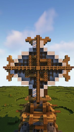 Minecraft: Fantasy Windmill Building Timelapse