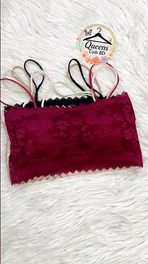 Soft stretchable Lace Bandeau Crop Top — designed for comfort, confidence & everyday style 💃
