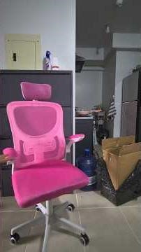 Office Chair Assemble #pinkchair