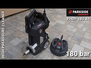 High pressure cleaner Parkside Performance PHDP 180 A1 Unboxing and Test 150 - 180 bar