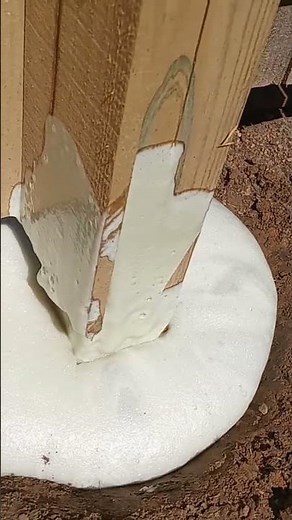 Loose Post Fix with Sika #expanding #diy #tips #foam #fencepost #gopro