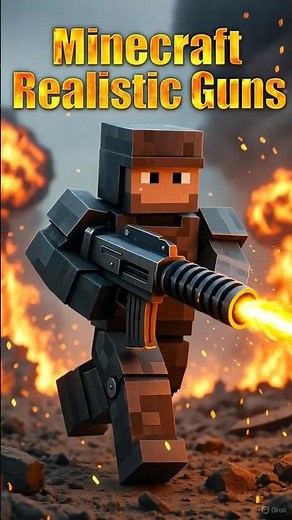 Minecraft but, realistic guns part 27 #minecraftshorts #minecraft #minecraftrealistic#viral#gaming