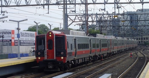 M8 electric trains replace diesel trains on Connecticut's Shore Line East line