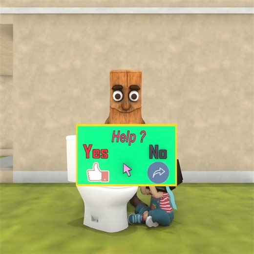 Let me help you - tung tung tung sahur help Baby Tvman #funny