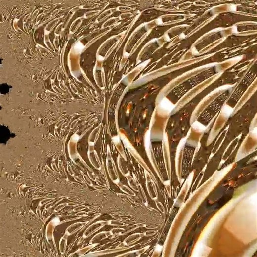 Mandelbrot with mandelbox texture - #fractal