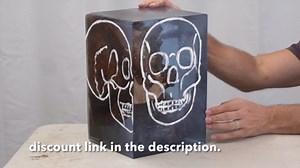 I Carved this Skull from Epoxy & Wood