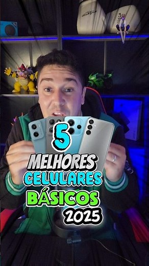 OS 5 MELHORES CELULARES BASICOS PRA COMPRAR EM 2025! #smartphone #xiaomi #samsung #smartphone