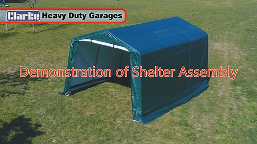 Clarke Instant Garage - Dark Green