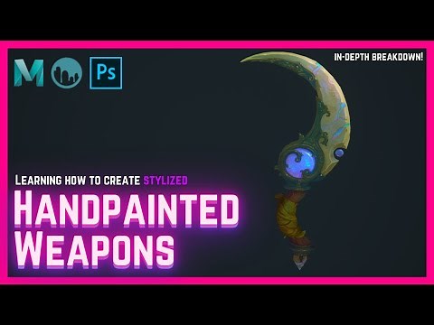 Handpainted Texture Tutorial for 3D Low Poly Weapons